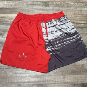 Nike Woven Flow Summer Hoop Shorts DV9605-657 Black Red Men's Size L
